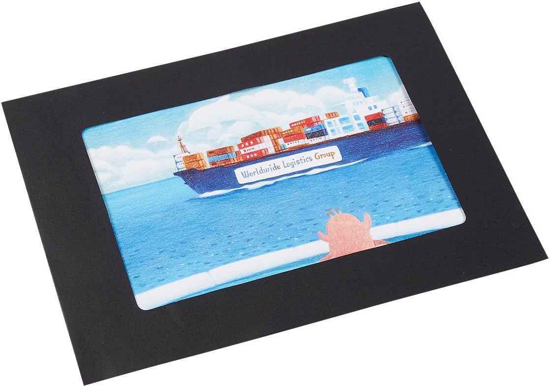 50-Pack 4x6” Black Paper Picture Frames