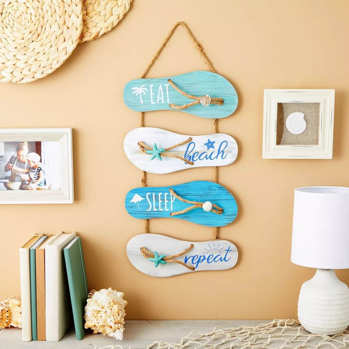 2-Pack Beach Home Wall Ornaments