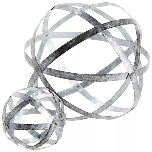 2-Piece Decorative Spheres for Tables & Shelves