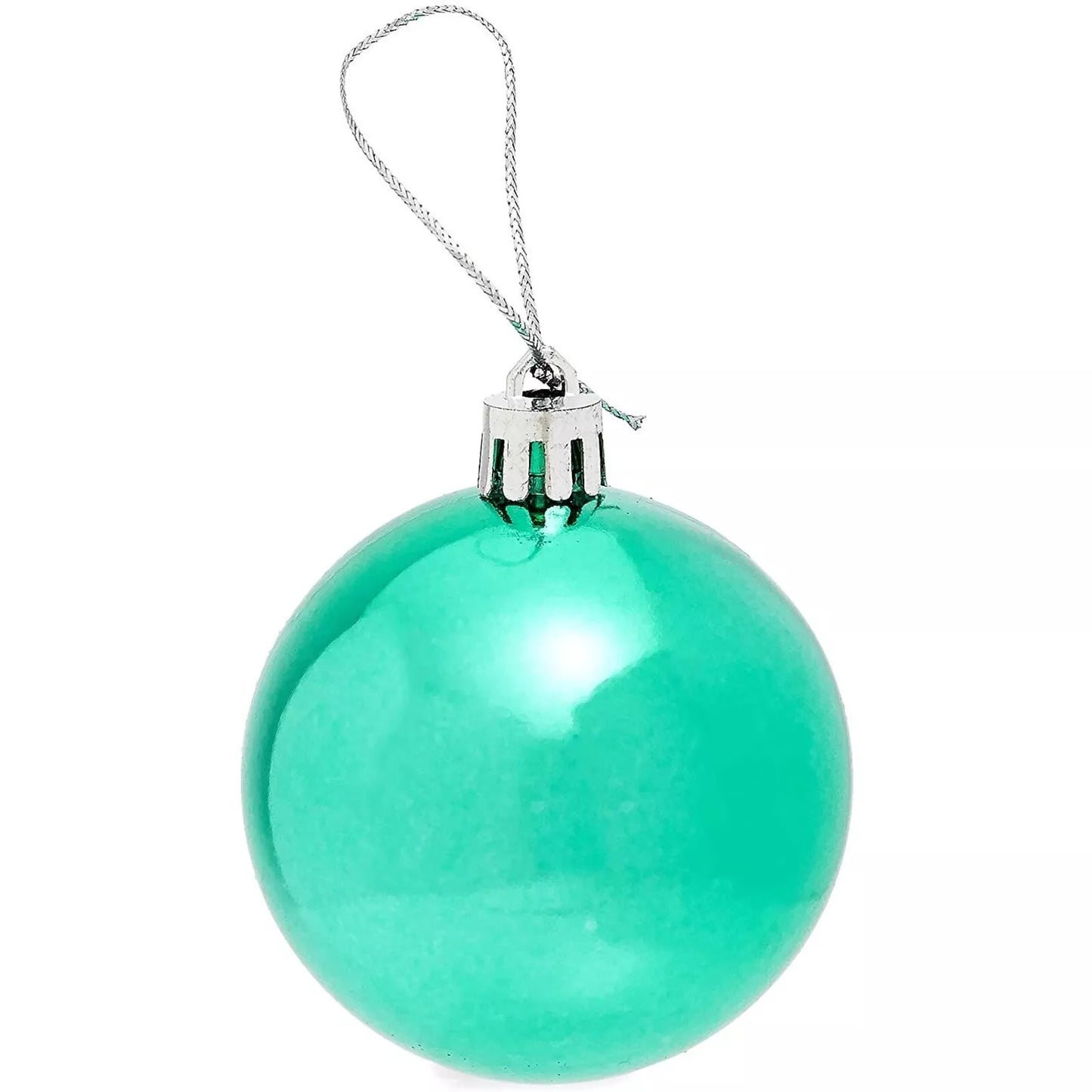 36-Pack Mini Shatterproof Glitter Christmas Tree Ball Ornaments