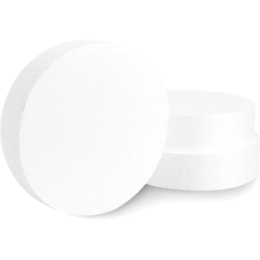 3-Pack Foam Circles for Arts & Crafts, 8x8x2 Inch