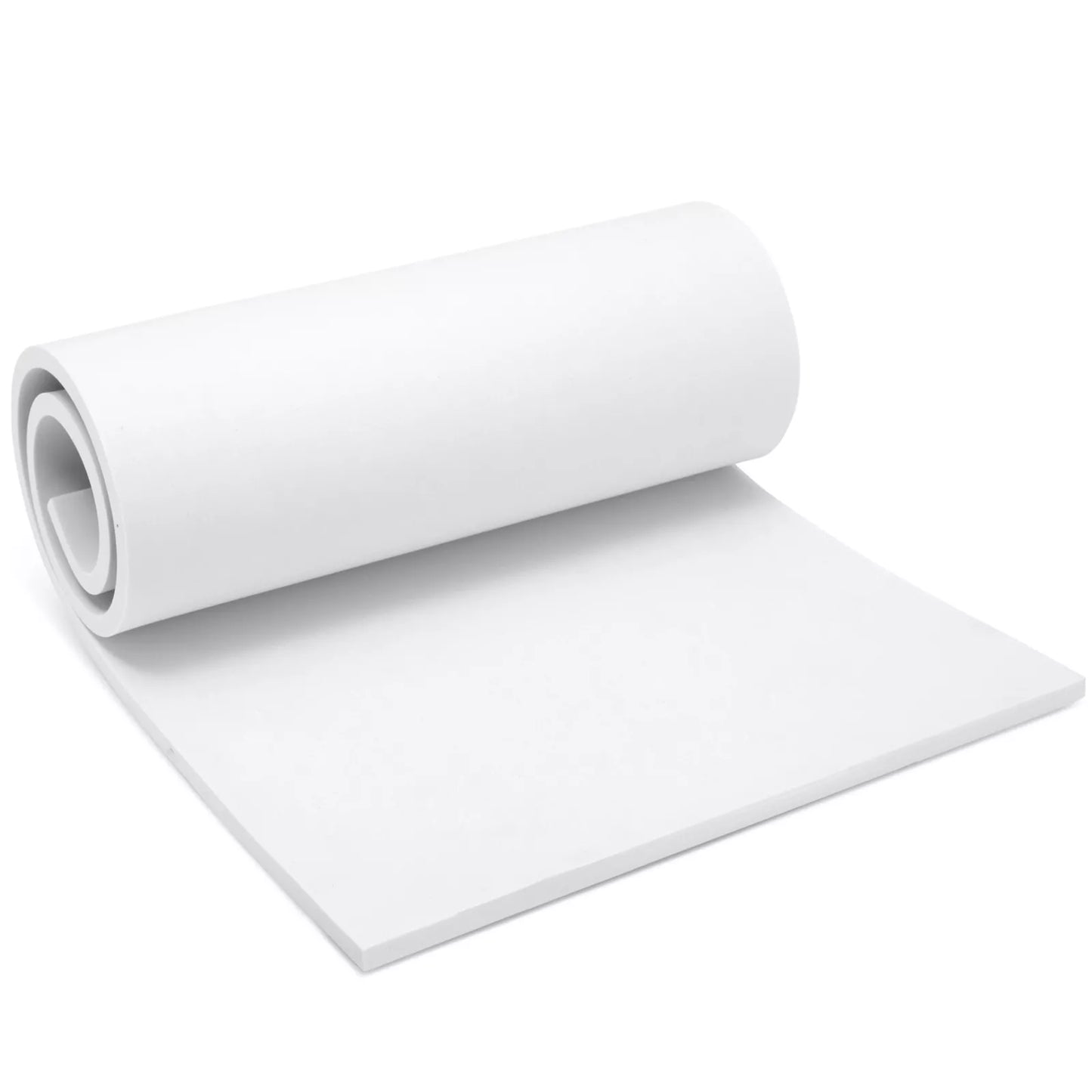 White High-Density EVA Foam Sheet, 10mm, 14 x 39 Inch