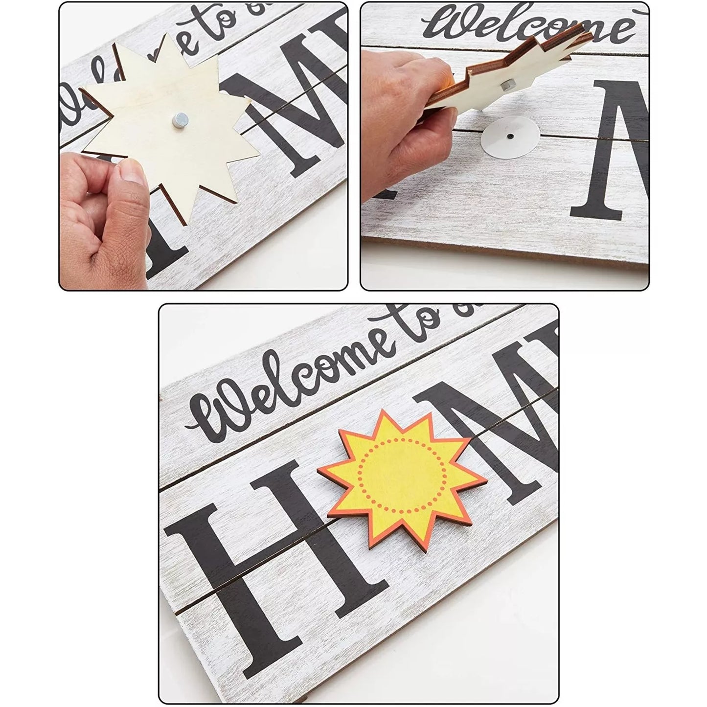 8-Piece Interchangeable Welcome Home Sign