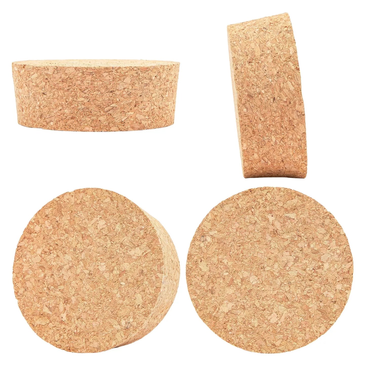 3-Pack #48 Tapered Cork Plugs, 3.5 Inch, Fits