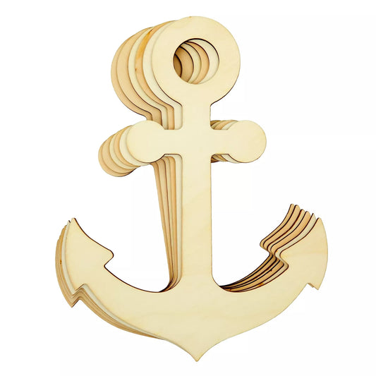 6-Pack Unfinished Wooden Anchors