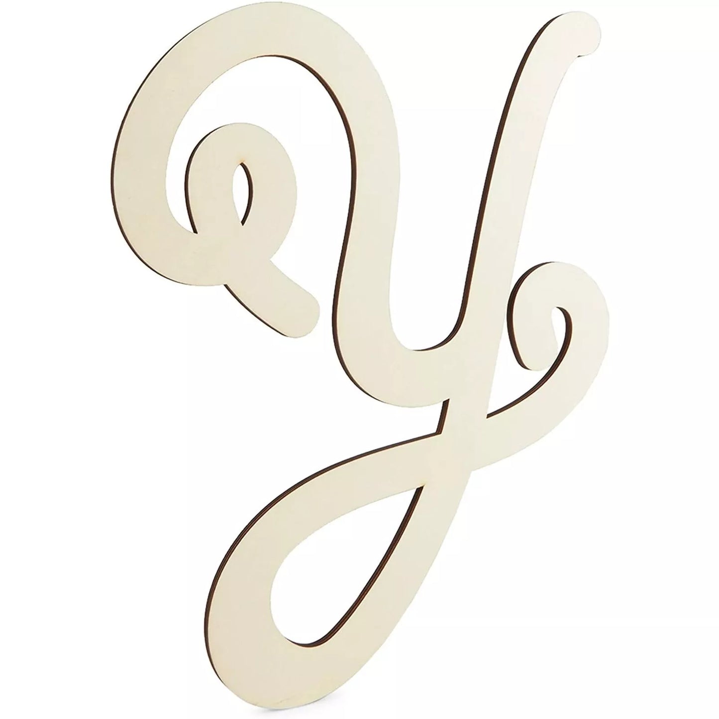 Wooden Monogram Alphabet Letter Y