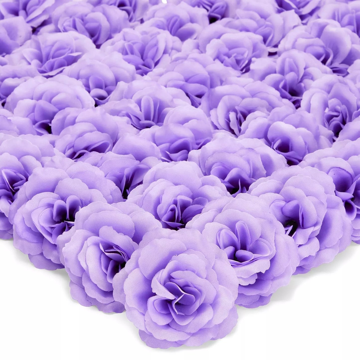 50 Pack Artificial Roses 3” Stemless Flowers