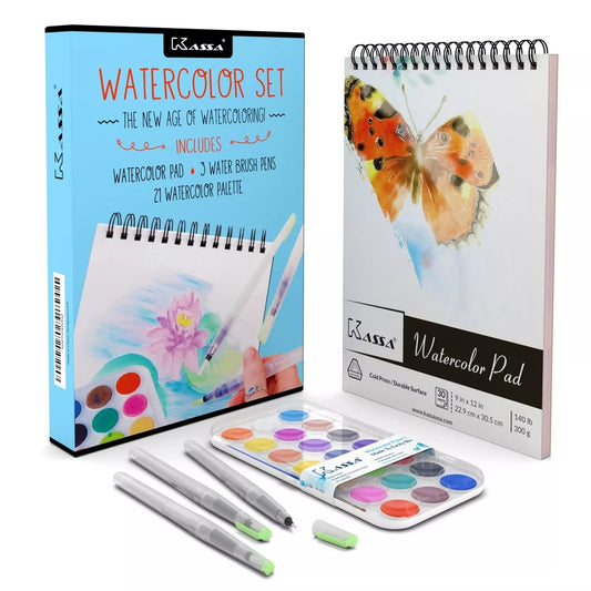 Watercolor Painting & Art Supplies Set for School and Bedroom Decoration