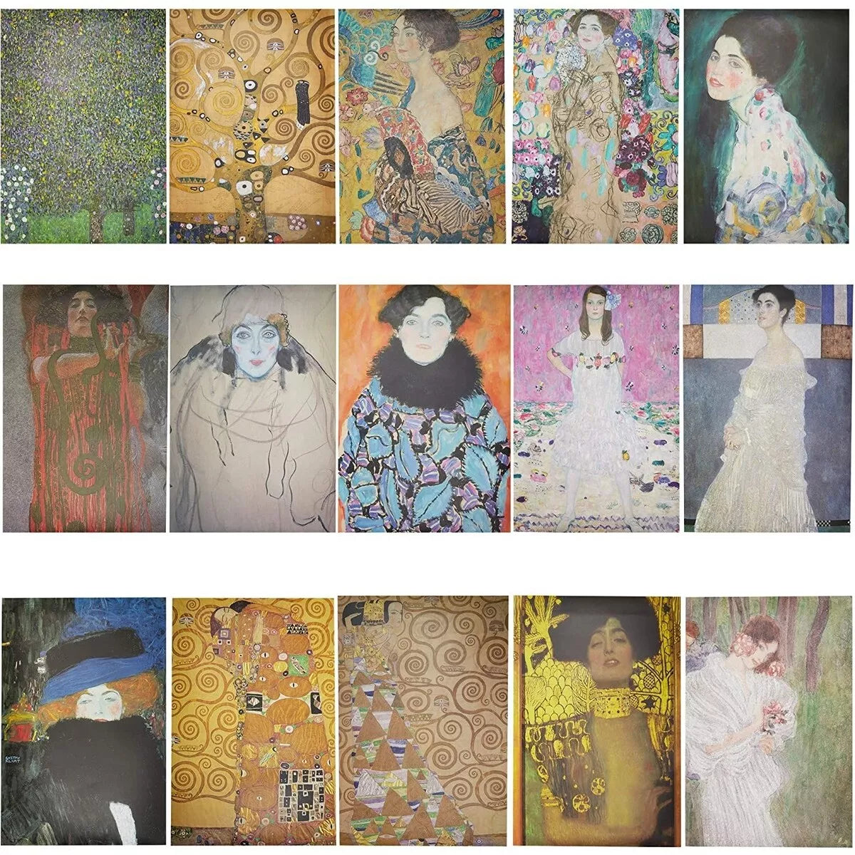 20-Pack Gustav Klimt Posters 13x19-Inch Wall Art