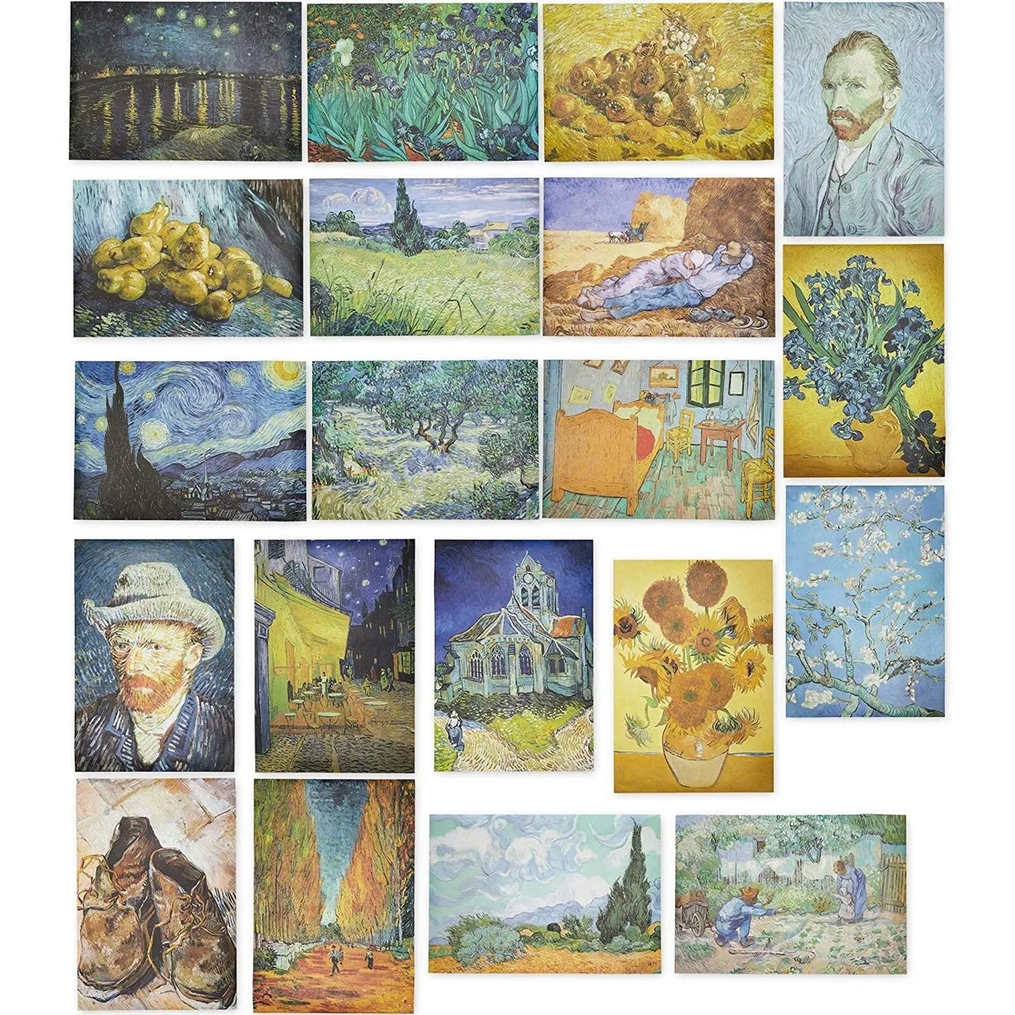 20-Pack Vincent Van Gogh Posters,13x19-Inch