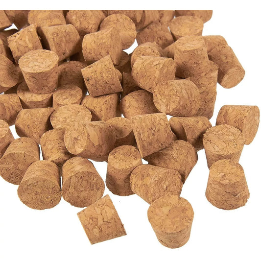 100x Small Mini Cork Stoppers Tapered Bottle Plugs