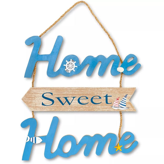 Nautical Hanging Wall Sign,Home Sweet Home