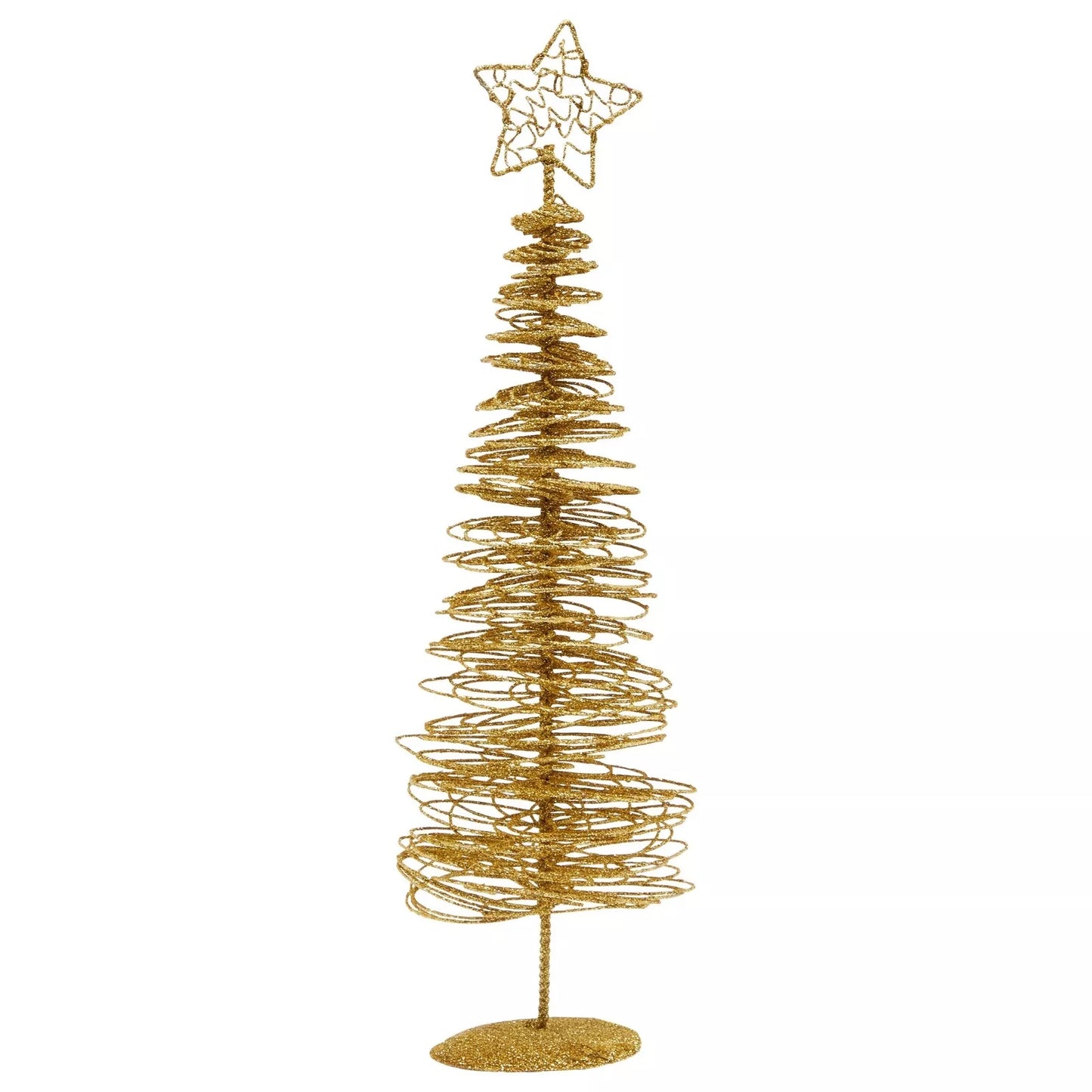 2-Pack Small Gold Christmas Trees