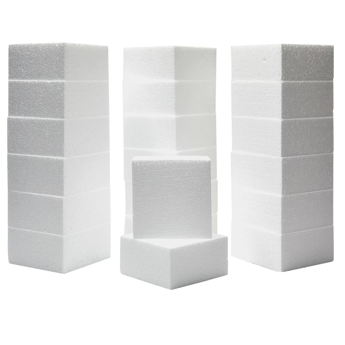 20-Pack White Foam Blocks for Crafts & Floral Arrangements