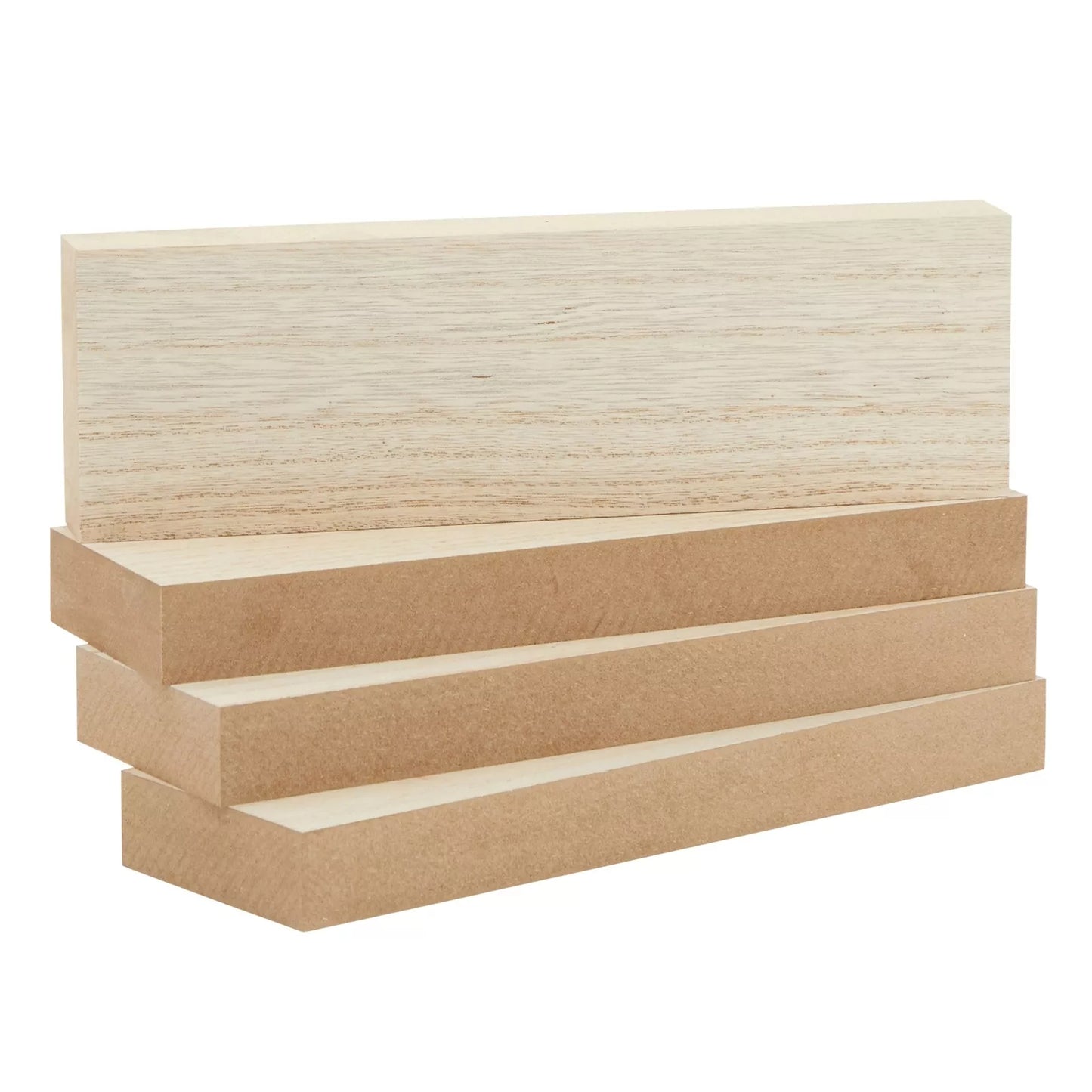 4-Pack Unfinished Wood Boards, 3x10 Inch