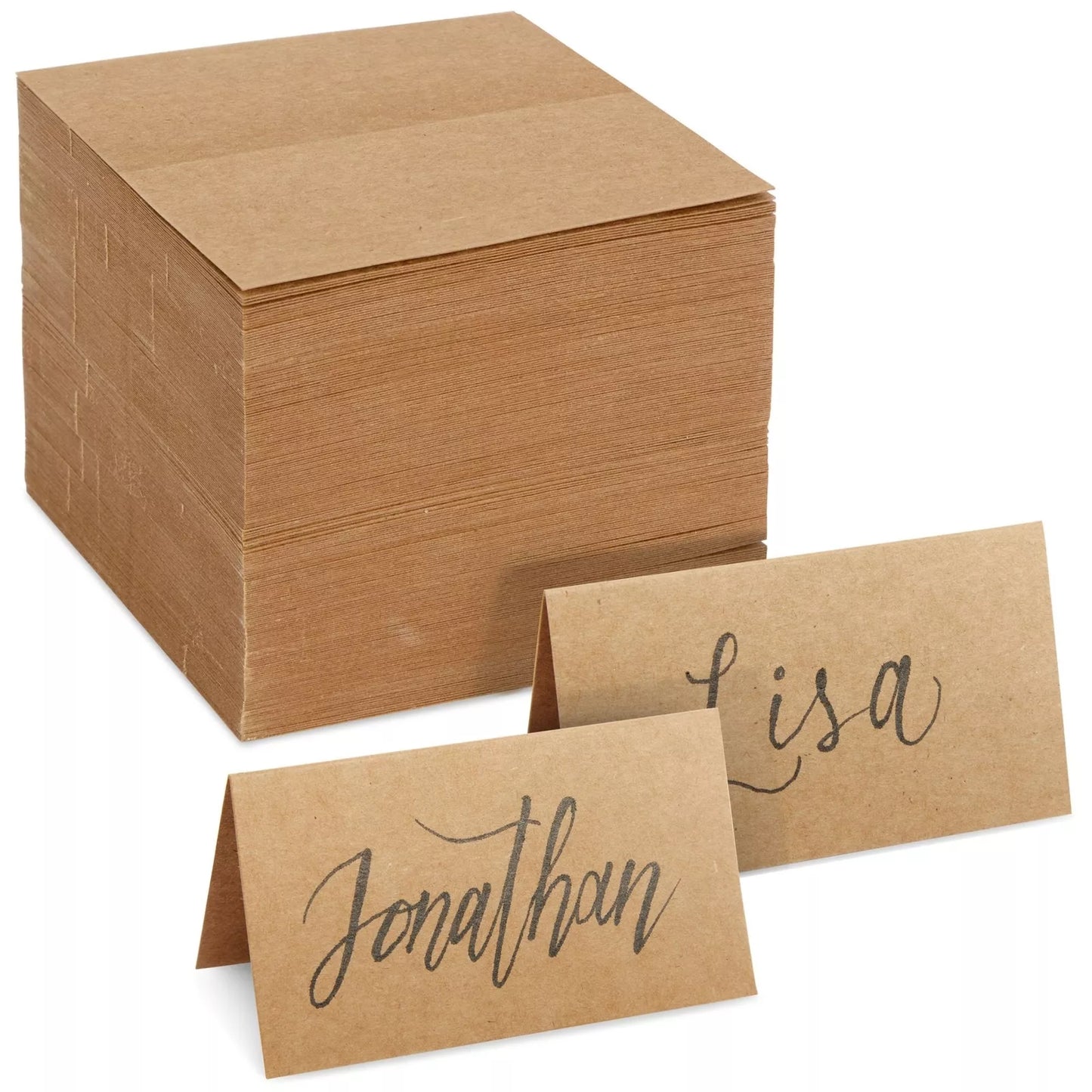 200 Pack Place Cards for Table Setting - Blank Name Cards, 3.5 x 2 in