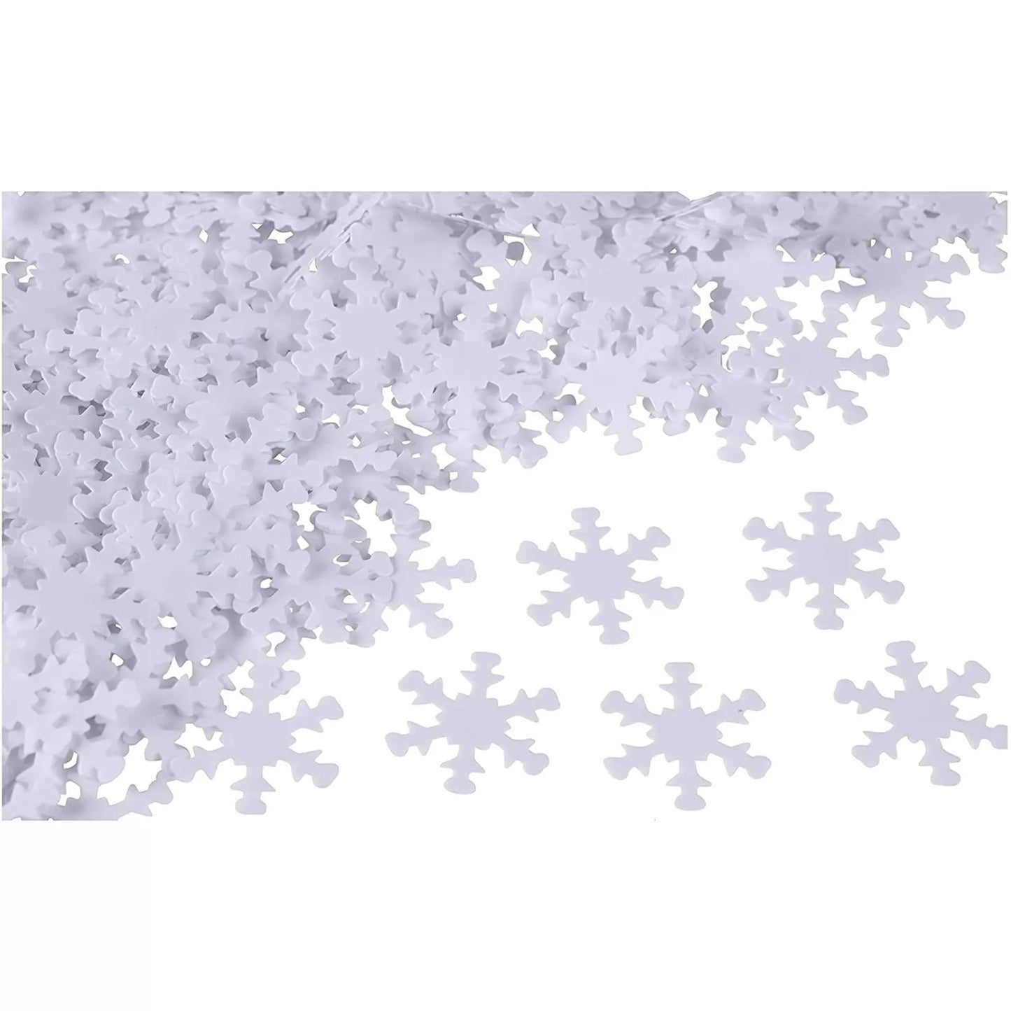 1000-Pack Winter White Snowflake Confetti