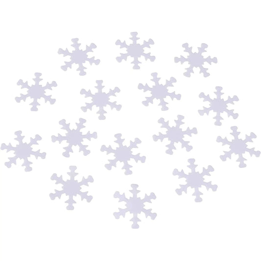 1000-Pack Winter White Snowflake Confetti