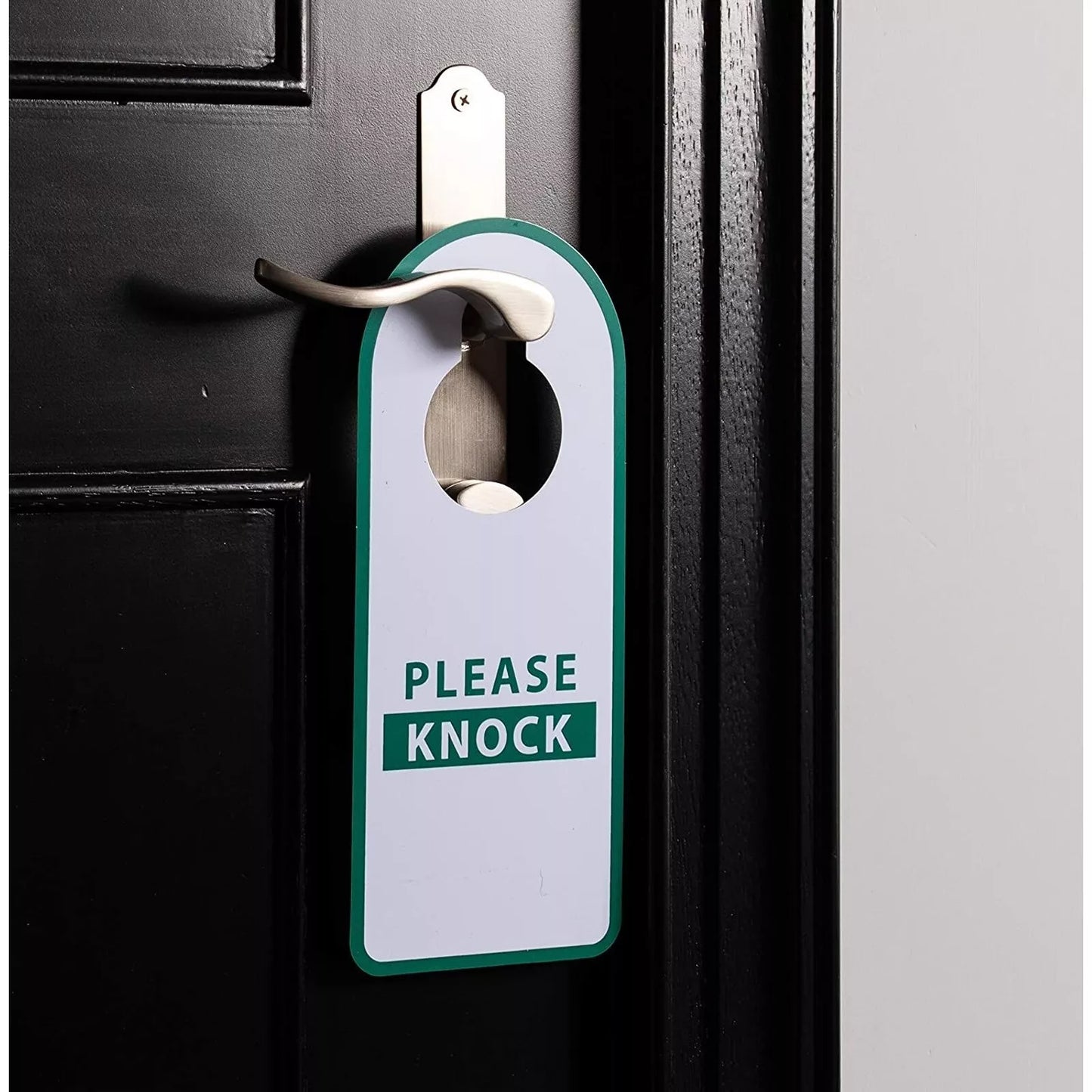 12-Pack Do Not Disturb Signs Please Knock Door Hangers Plastic