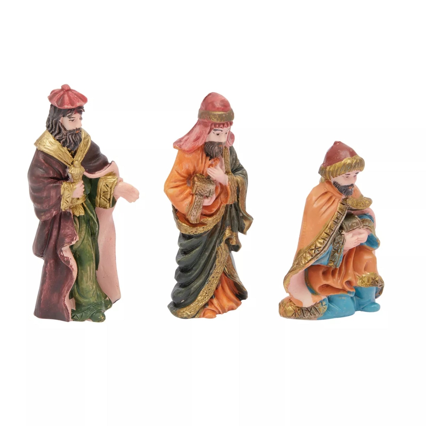 10-Piece Mini Christmas Nativity Scene Figurine Set