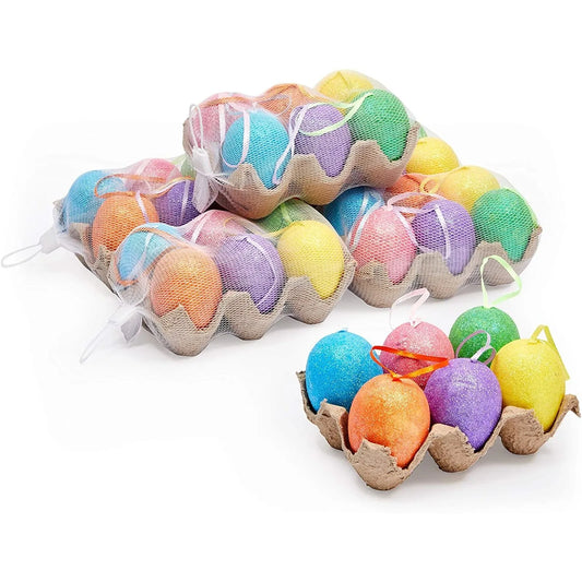 36-Pack Easter Plastic Egg Ornaments