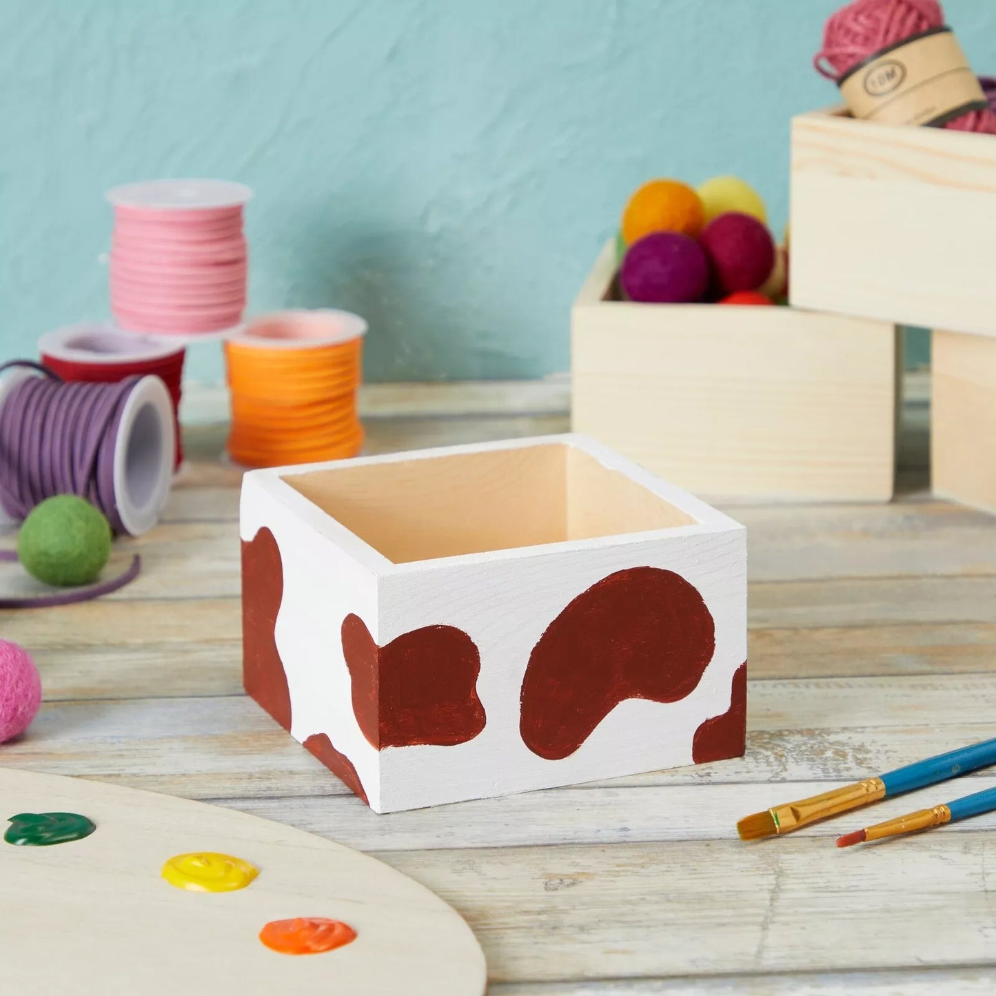 10 Small Unfinished Wooden Boxes