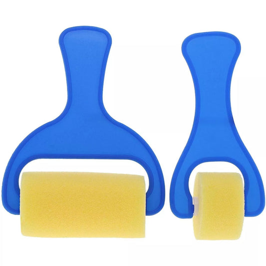 12-Pack Foam Brayer Paint Rollers 2 Sizes