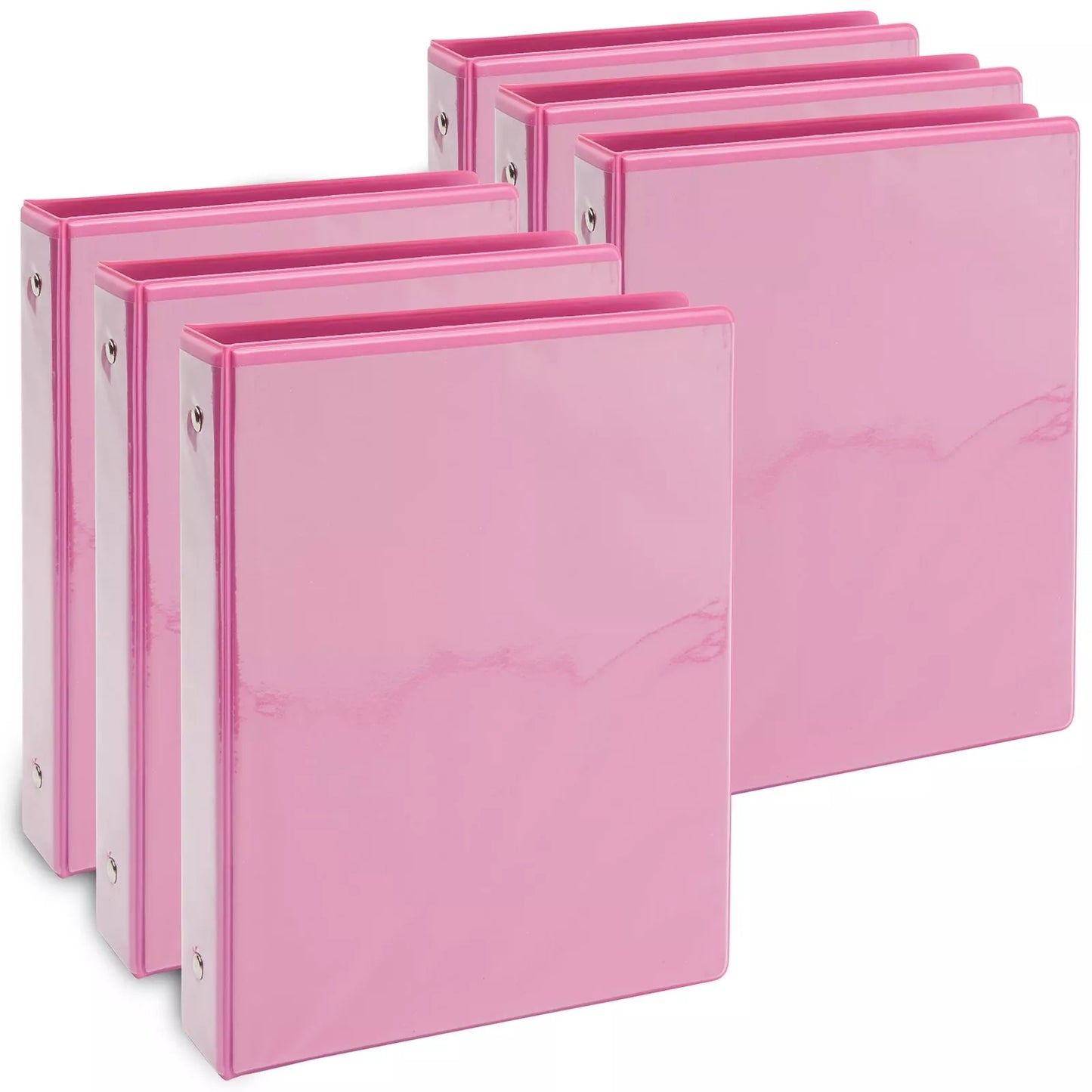 6x Mini 3 Ring Binder for 5.5 x 8.5" Paper for Organizing notes Office Supplies