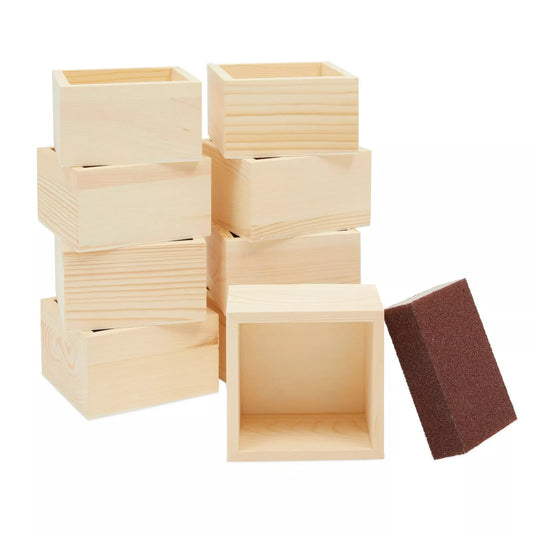 10 Small Unfinished Wooden Boxes