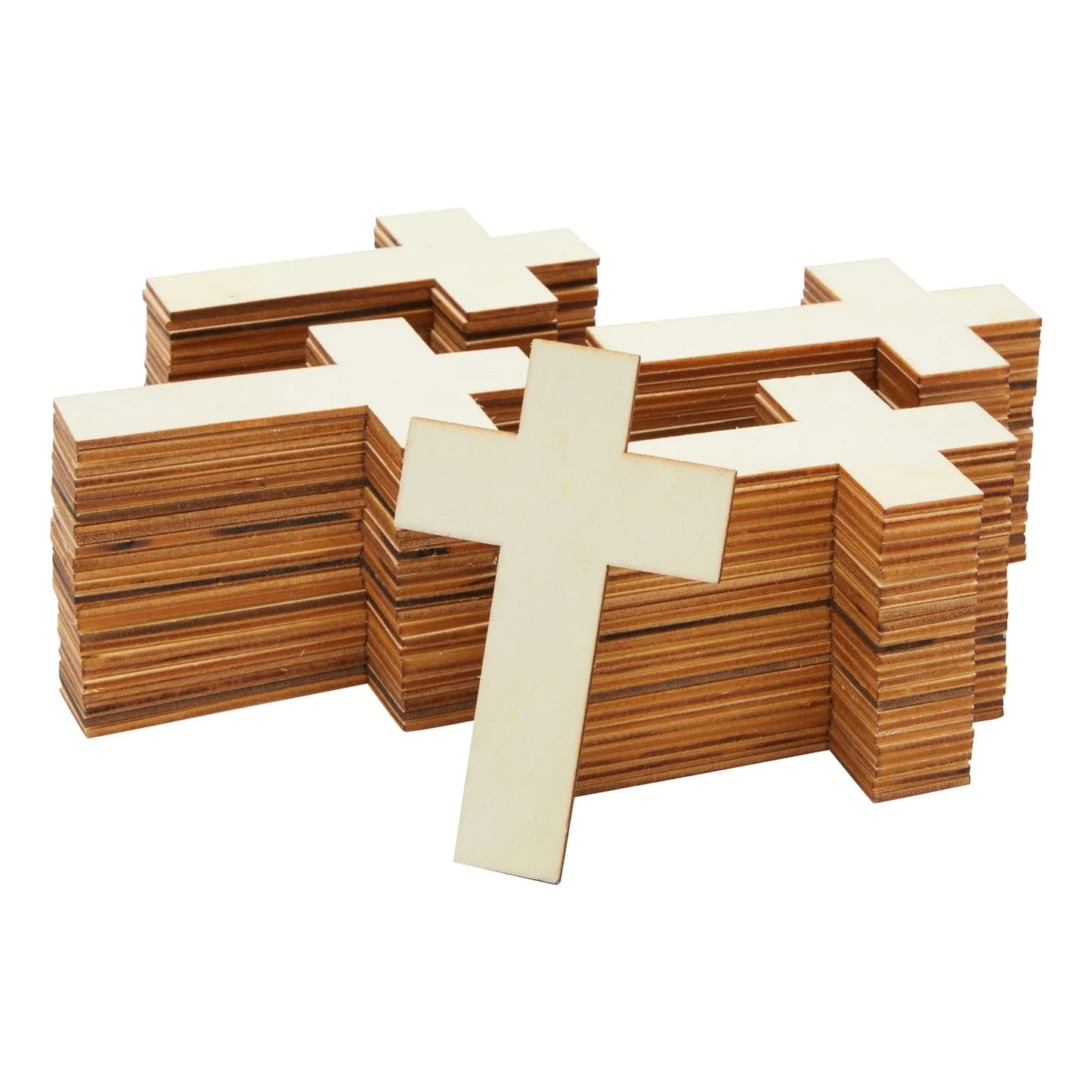 100-Pack Unfinished Wooden Crosses