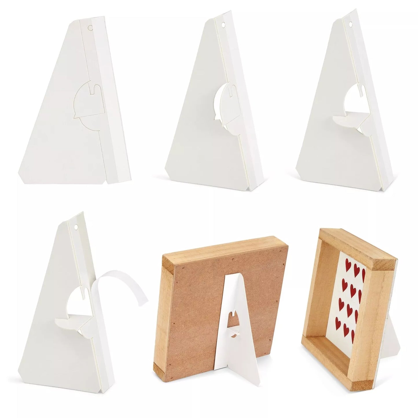 50-Pack Cardboard Easel Backs Self-Stick Stands