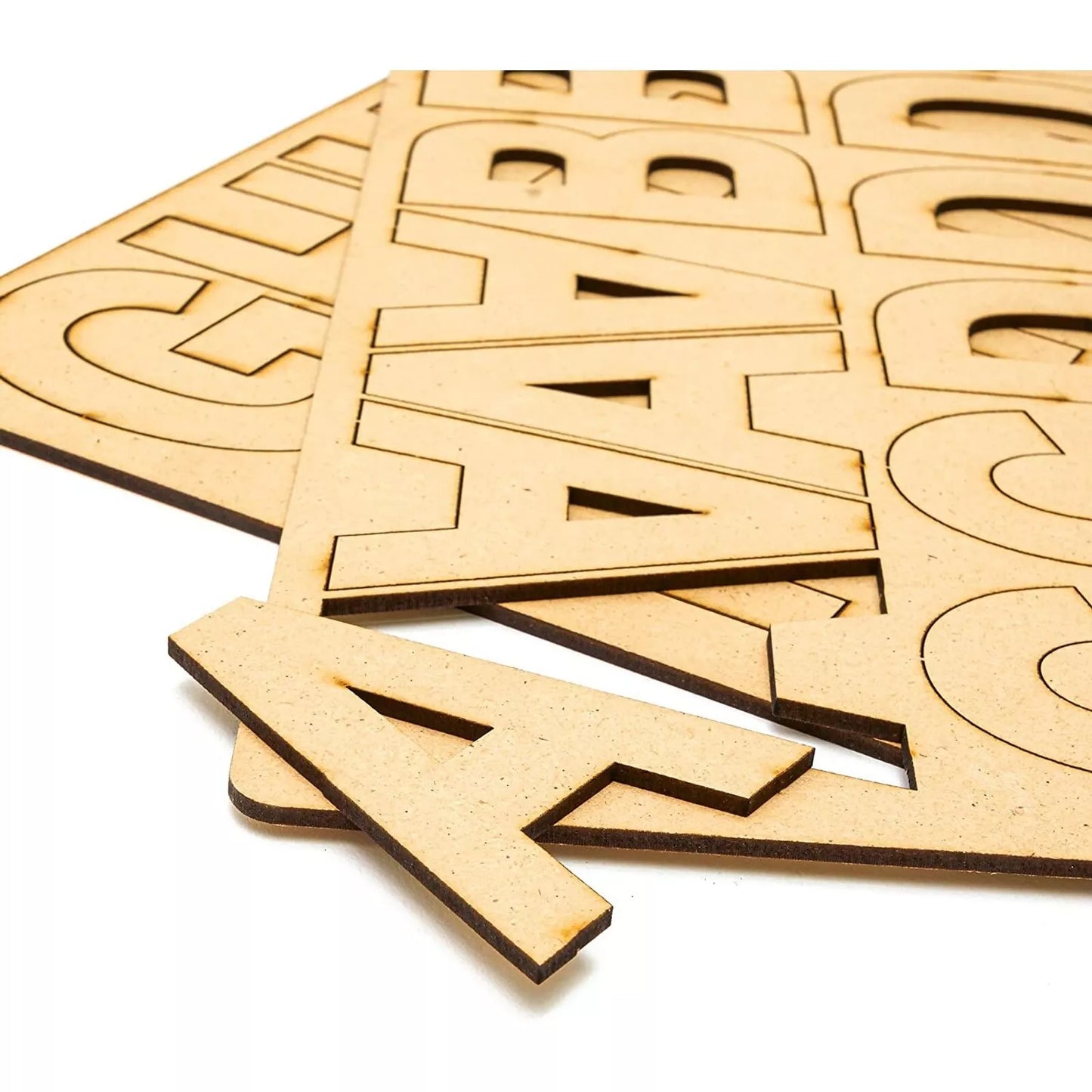 83-Pack Wooden Alphabet Letters 3 Inches