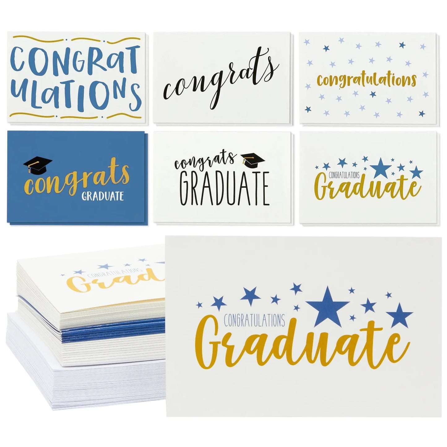 36 Pack 4x6 Congratulations Cards with Envelopes, 2024 Graduation Party Supplies