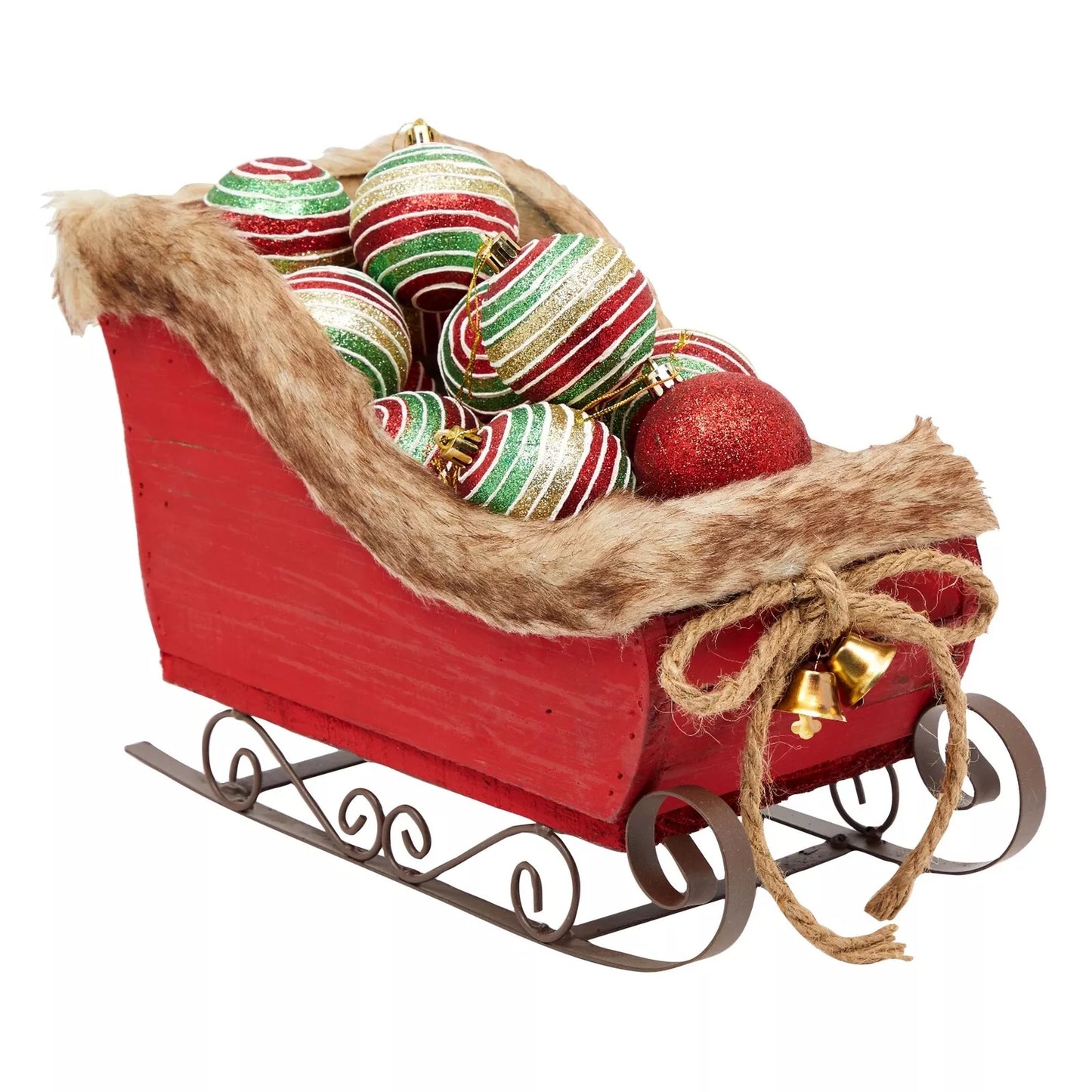 Christmas Sled for Decor and Greeting Card Basket