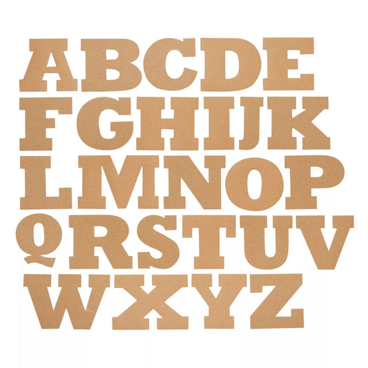 104-Piece Cardboard Alphabet Letters