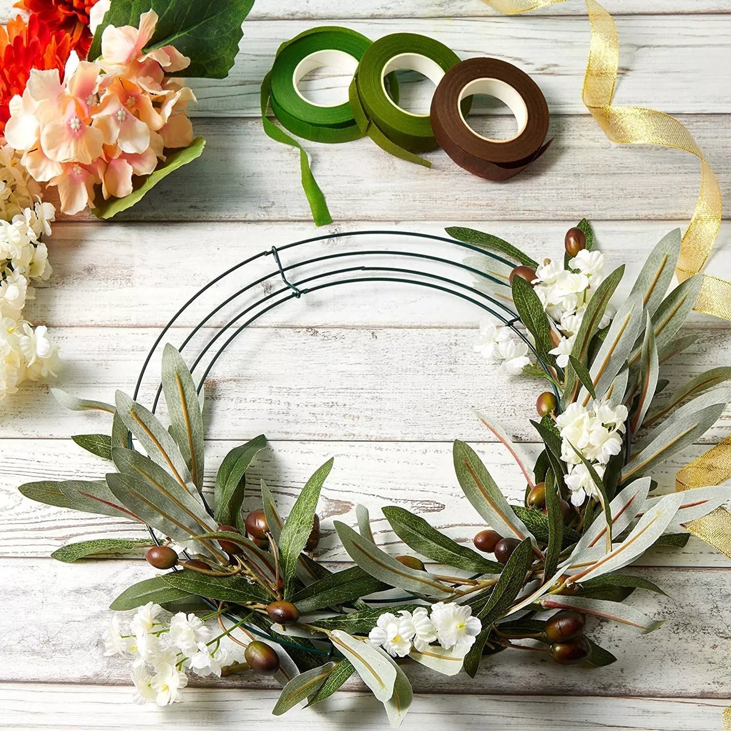 6-Pack 12-Inch Metal Wire Wreath Frames