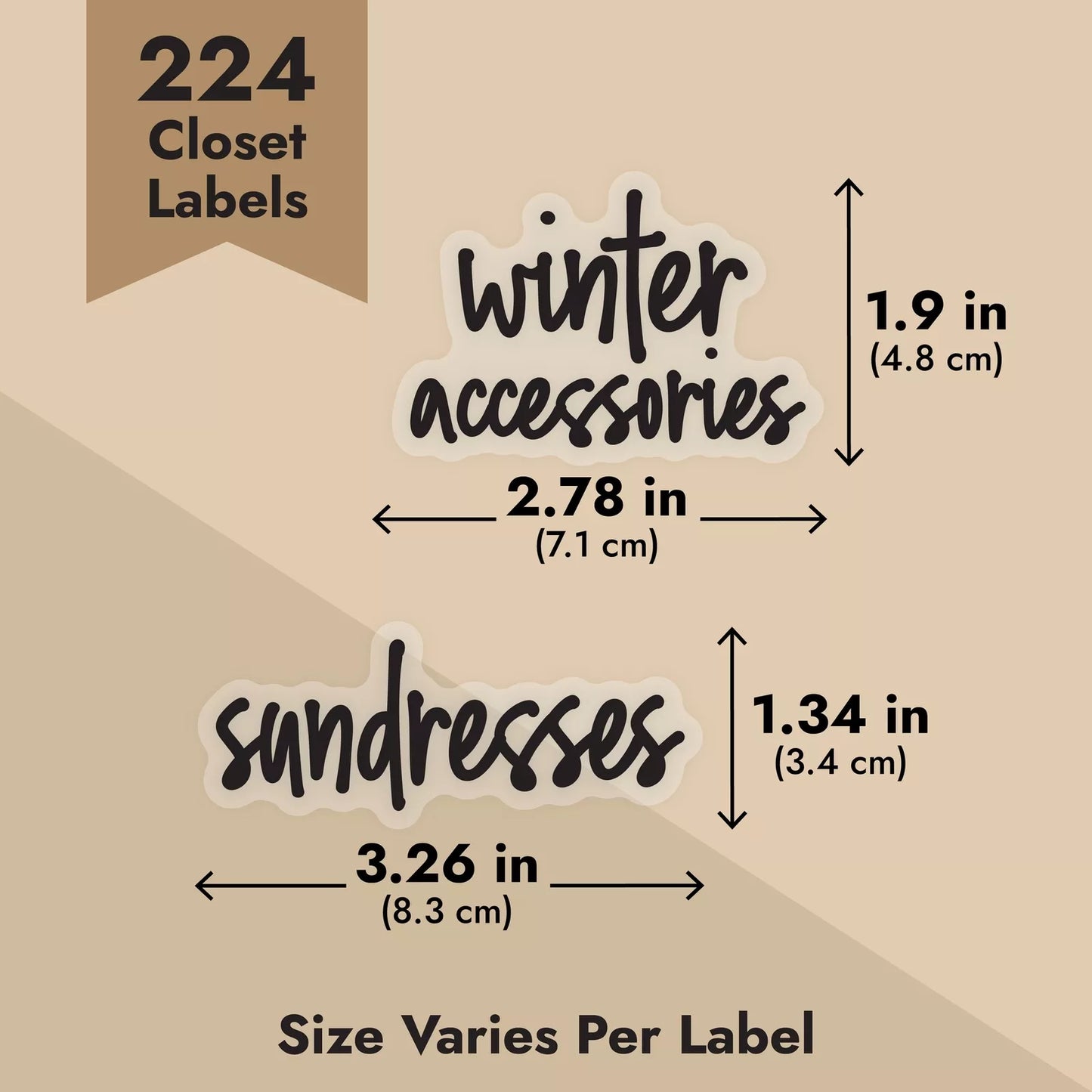 224 Closet Labels for Bins Baskets and Containers