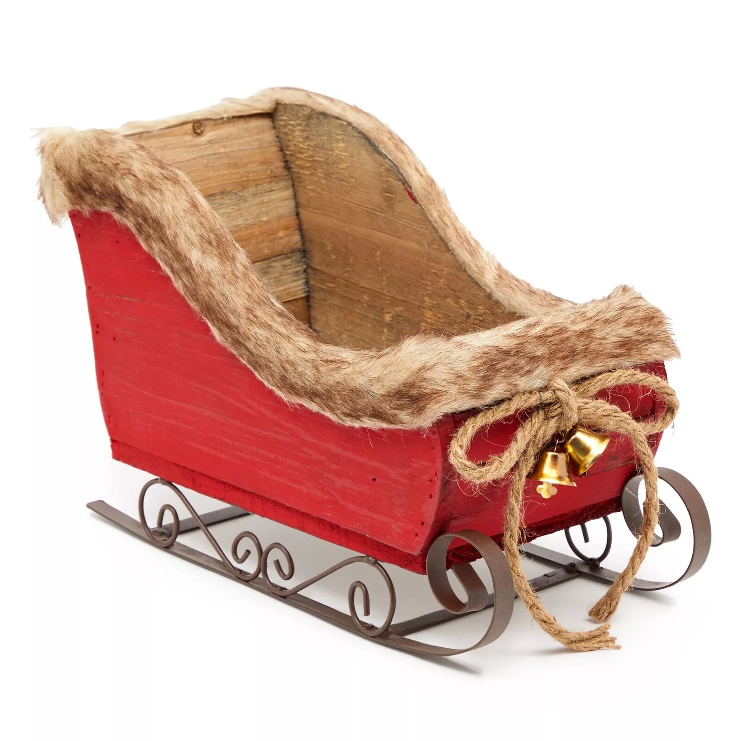 Christmas Sled for Decor and Greeting Card Basket