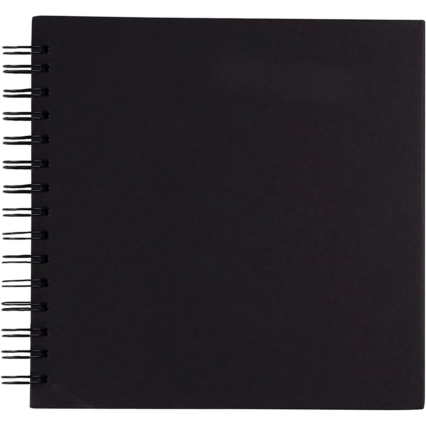 Black Hardcover Scrapbook Blank Wedding Guest Book Photo Album, 40 Sheets, 8x8"