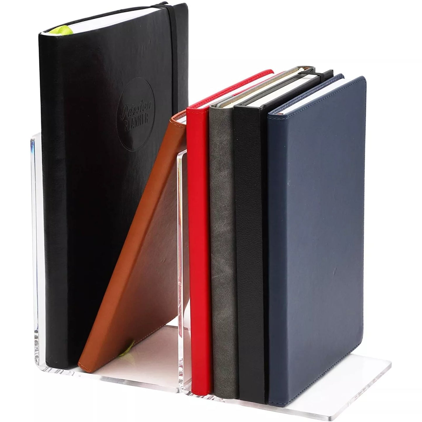 6-Pack Acrylic Bookends for Shelves