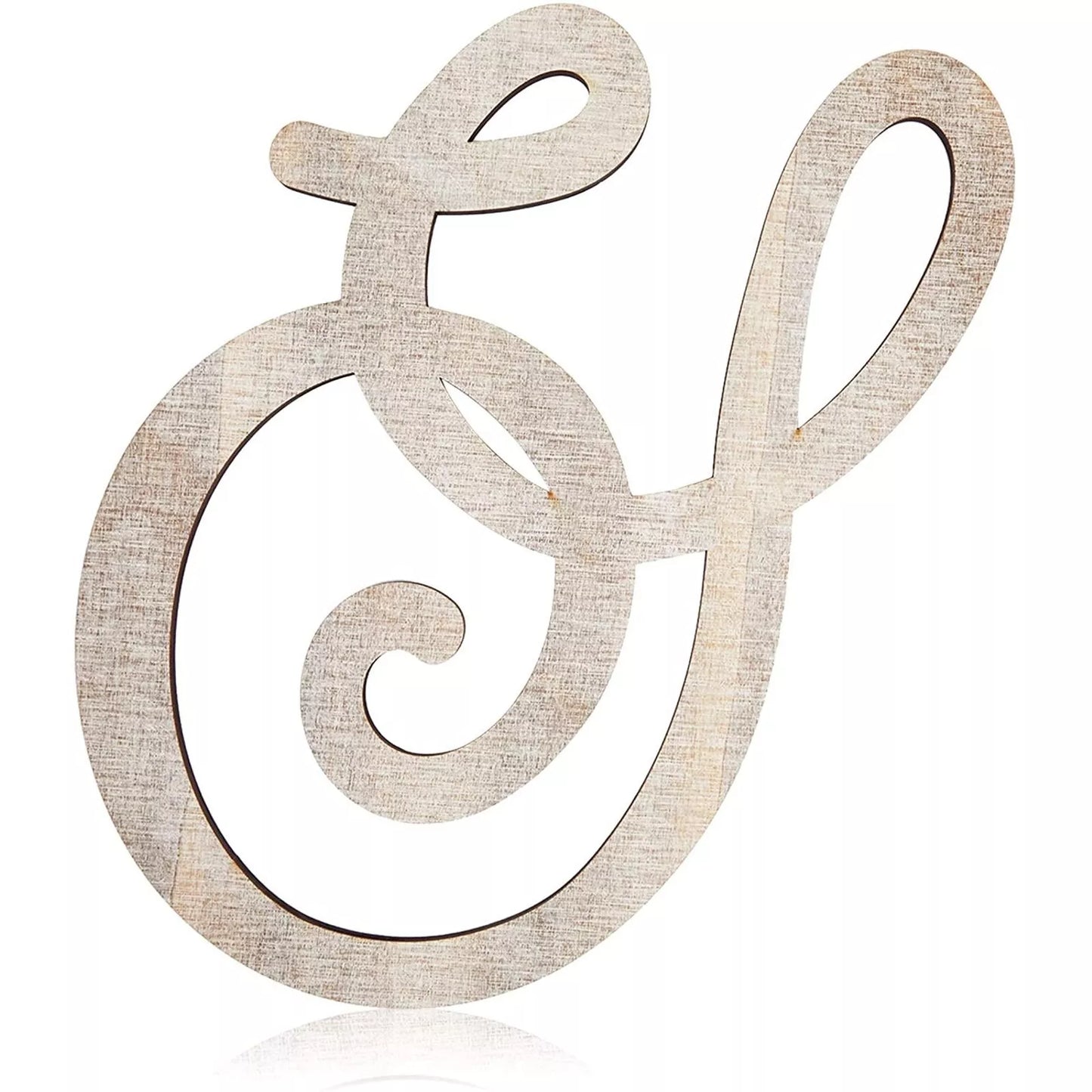 Wooden Monogram Alphabet Letter S