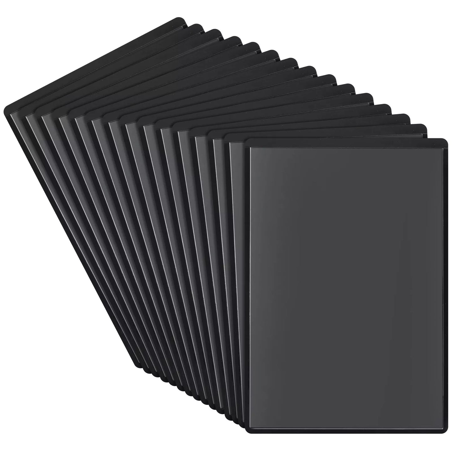 15 Pack 4x6 Black Magnetic Photo Frames with Clear Cover