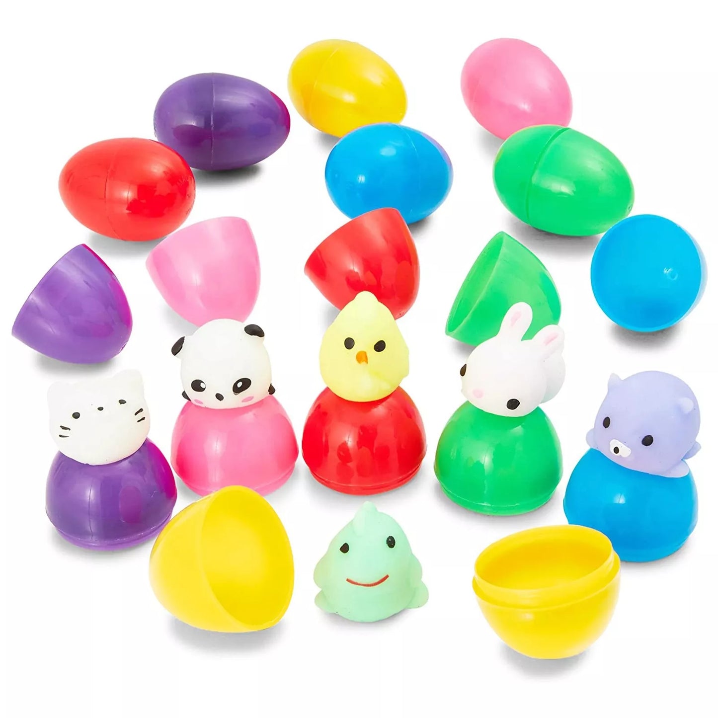 12-Pack Prefilled Easter Eggs with Squishy Toys