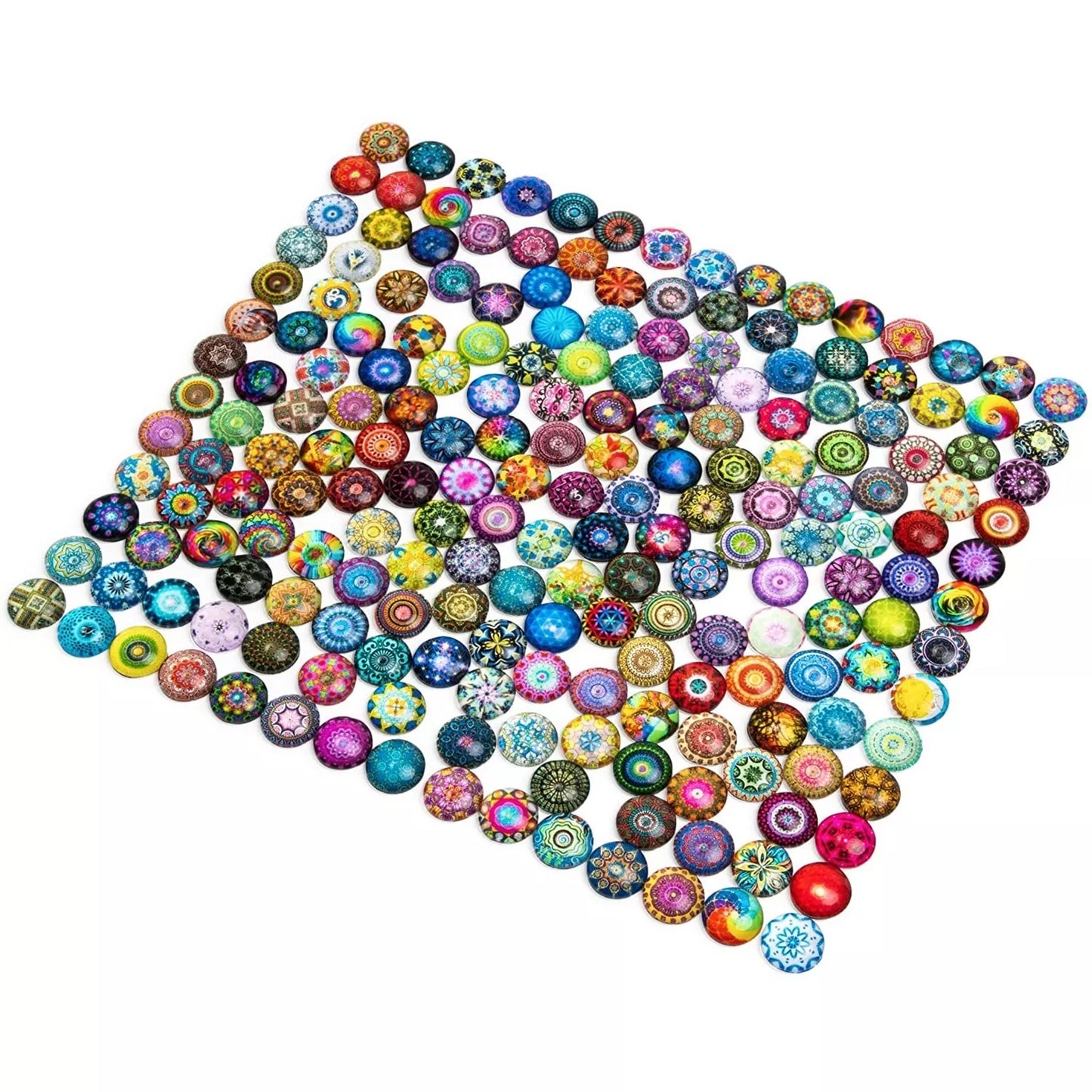 Glass Dome Cabochon Mosaic Tiles 200 Pieces