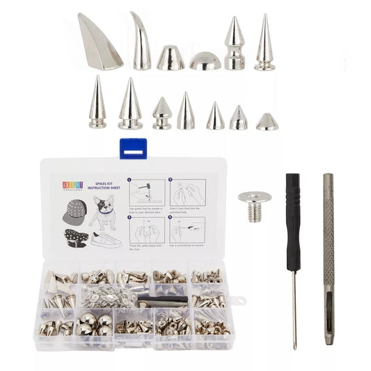 150-Piece Screw Spike Studs Assorted Sizes with Tools