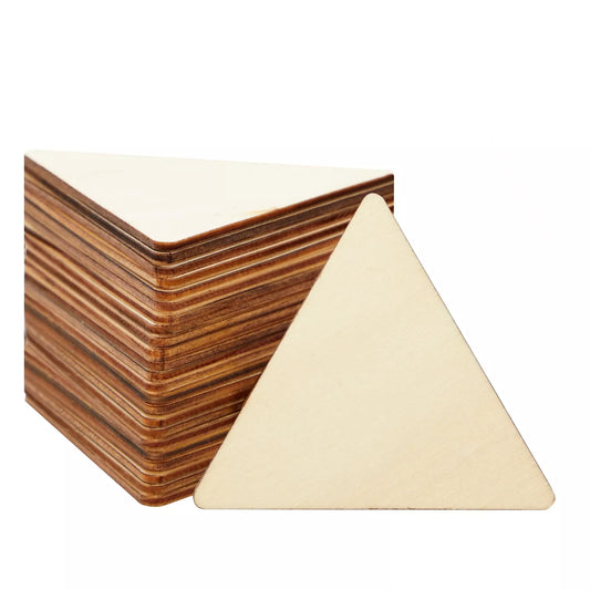 24-Pack Unfinished Wooden Triangles