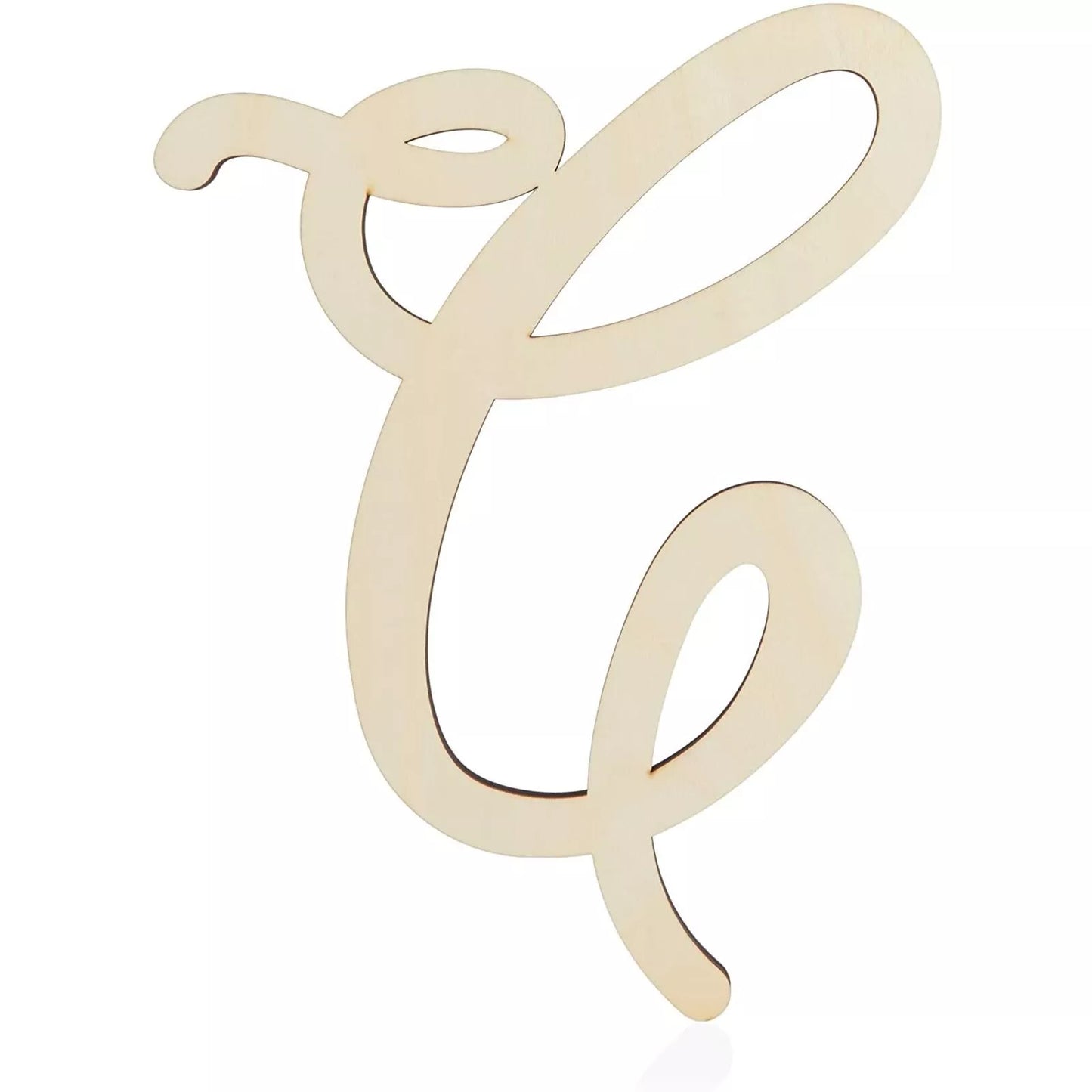 Wooden Monogram Alphabet Letter C