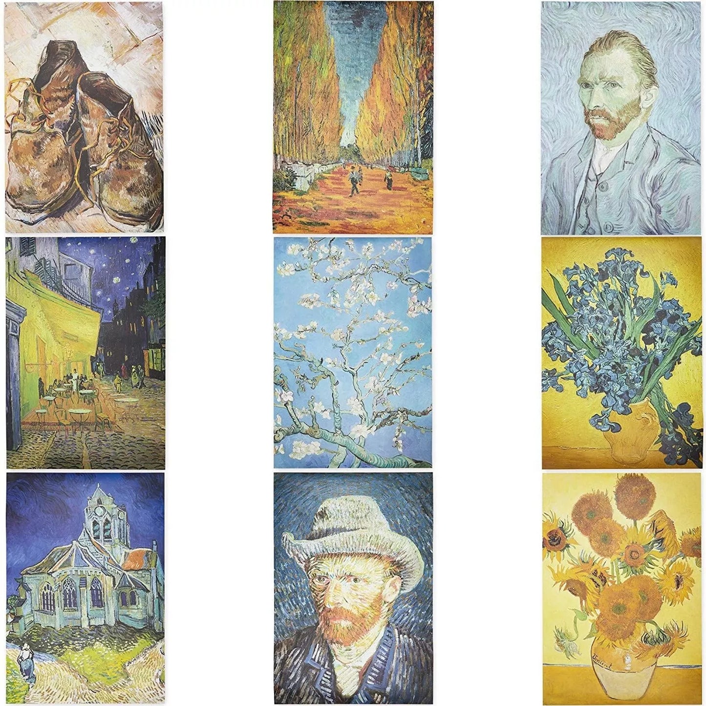 20-Pack Vincent Van Gogh Posters,13x19-Inch