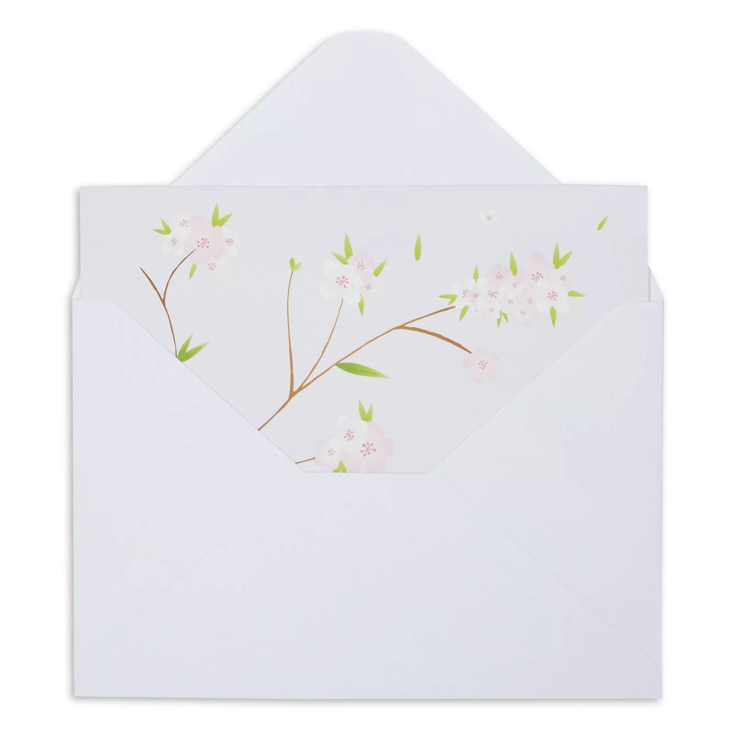 120-Pack Cherry Blossom Note Cards with Envelopes