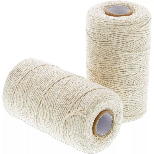 2Pcs 1.5mm Cotton Twine Cord Thread Beading String